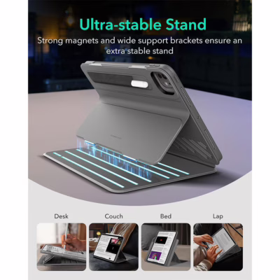 ESR รุ่น Shift Magnetic Case - เคส iPad Pro 13" (7th/2024) - สี Grey