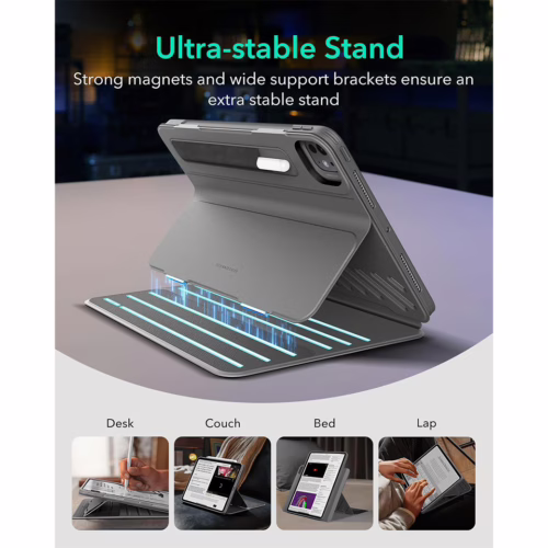 ESR รุ่น Shift Magnetic Case - เคส iPad Pro 13" (7th/2024) - สี Grey