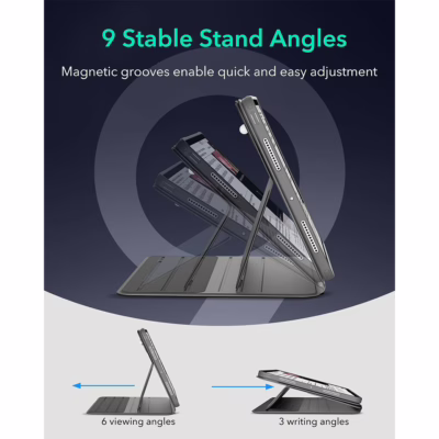 ESR รุ่น Shift Magnetic Case - เคส iPad Pro 13" (7th/2024) - สี Grey