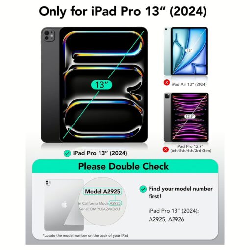 ESR รุ่น Shift Magnetic Case - เคส iPad Pro 13" (7th/2024) - สี Titanium - Image 2