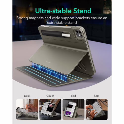 ESR รุ่น Shift Magnetic Case - เคส iPad Pro 13" (7th/2024) - สี Titanium