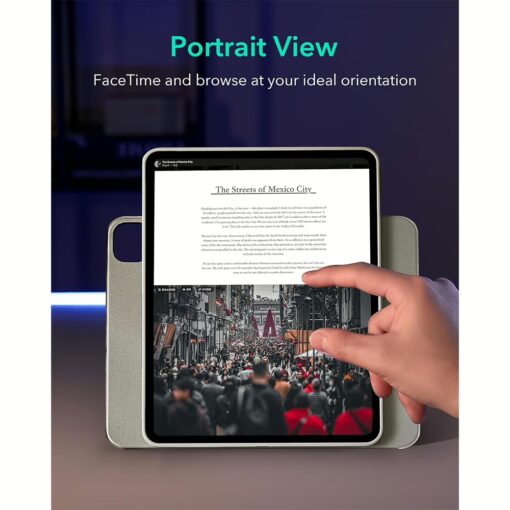ESR รุ่น Shift Magnetic Case - เคส iPad Pro 13" (7th/2024) - สี Titanium - Image 5