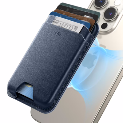 ESR รุ่น Magnetic Wallet Boost (HaloLock) - ที่เก็บบัตรติดหลังมือถือ - สี Dark Blue