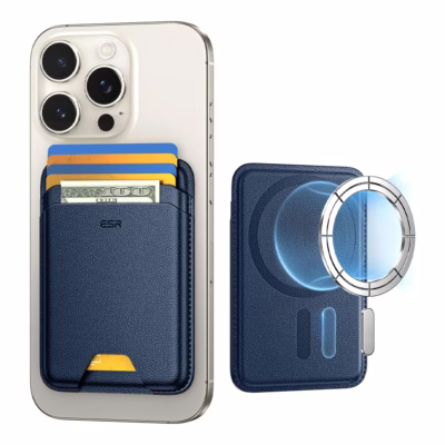 ESR รุ่น Magnetic Wallet Boost (HaloLock) - ที่เก็บบัตรติดหลังมือถือ - สี Dark Blue