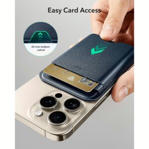 ESR รุ่น Magnetic Wallet Boost (HaloLock) - ที่เก็บบัตรติดหลังมือถือ - สี Dark Blue