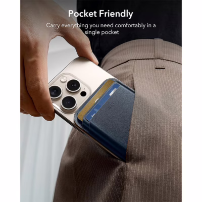 ESR รุ่น Magnetic Wallet Boost (HaloLock) - ที่เก็บบัตรติดหลังมือถือ - สี Dark Blue