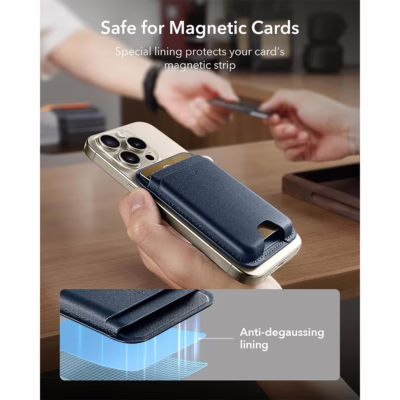 ESR รุ่น Magnetic Wallet Boost (HaloLock) - ที่เก็บบัตรติดหลังมือถือ - สี Dark Blue