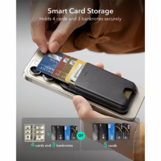 ESR รุ่น Magnetic Wallet Boost (HaloLock) - ที่เก็บบัตรติดหลังมือถือ - สี Black