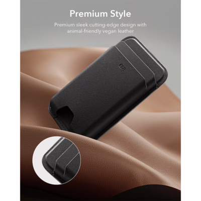 ESR รุ่น Magnetic Wallet Boost (HaloLock) - ที่เก็บบัตรติดหลังมือถือ - สี Black