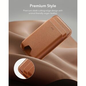 ESR รุ่น Magnetic Wallet Boost (HaloLock) - ที่เก็บบัตรติดหลังมือถือ - สี Brown