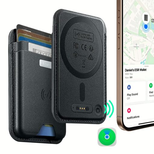ESR รุ่น Geo Wallet Boost (HaloLock) - ที่เก็บบัตรติดหลังมือถือ - สี Black - Image 2