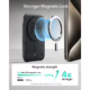 ESR รุ่น Geo Wallet Boost (HaloLock) - ที่เก็บบัตรติดหลังมือถือ - สี Black