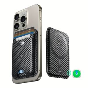 ESR รุ่น Geo Wallet Boost (HaloLock) - ที่เก็บบัตรติดหลังมือถือ - สี Black Carbon Fiber
