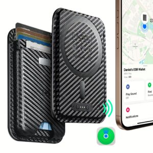 ESR รุ่น Geo Wallet Boost (HaloLock) - ที่เก็บบัตรติดหลังมือถือ - สี Black Carbon Fiber