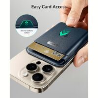 ESR รุ่น Geo Wallet Boost (HaloLock) - ที่เก็บบัตรติดหลังมือถือ - สี Dark Blue