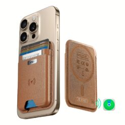ESR รุ่น Geo Wallet Boost (HaloLock) - ที่เก็บบัตรติดหลังมือถือ - สี Brown