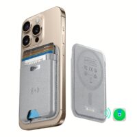 ESR รุ่น Geo Wallet Boost (HaloLock) - ที่เก็บบัตรติดหลังมือถือ - สี Grey