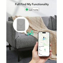 ESR รุ่น Geo Wallet Boost (HaloLock) - ที่เก็บบัตรติดหลังมือถือ - สี Grey