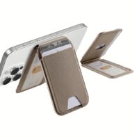 ESR รุ่น Aura Wallet Stand (HaloLock) - ที่เก็บบัตรติดหลังมือถือ - สี Elephant Gray