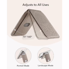 ESR รุ่น Aura Wallet Stand (HaloLock) - ที่เก็บบัตรติดหลังมือถือ - สี Elephant Gray