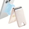 ESR รุ่น Aura Wallet Stand (HaloLock) - ที่เก็บบัตรติดหลังมือถือ - สี Cream Beige
