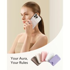 ESR รุ่น Aura Wallet Stand (HaloLock) - ที่เก็บบัตรติดหลังมือถือ - สี Cream Beige