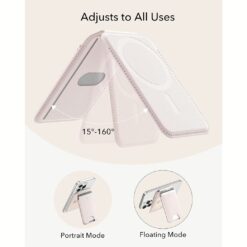 ESR รุ่น Aura Wallet Stand (HaloLock) - ที่เก็บบัตรติดหลังมือถือ - สี Cream Beige