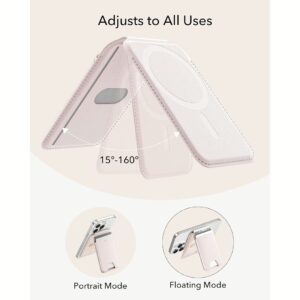 ESR รุ่น Aura Wallet Stand (HaloLock) - ที่เก็บบัตรติดหลังมือถือ - สี Cream Beige