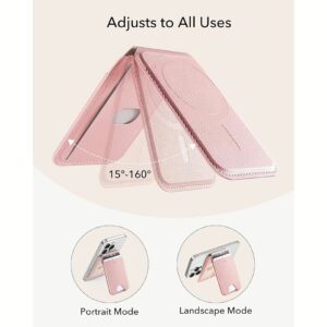 ESR รุ่น Aura Wallet Stand (HaloLock) - ที่เก็บบัตรติดหลังมือถือ - สี Pink
