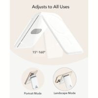ESR รุ่น Aura Wallet Stand (HaloLock) - ที่เก็บบัตรติดหลังมือถือ - สี Bright White