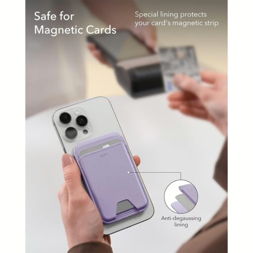 ESR รุ่น Aura Wallet Stand (HaloLock) - ที่เก็บบัตรติดหลังมือถือ - สี Lavender - Image 7