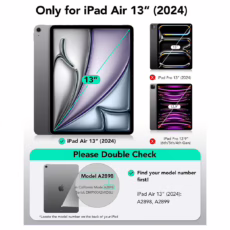 ESR รุ่น Rebound Magnetic Case - เคส iPad Air 13" (2025/2024), iPad Pro 12.9" (6th-4th Gen) - สี Forest Green