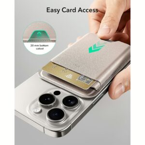 ESR รุ่น Magnetic Wallet Boost (HaloLock) - ที่เก็บบัตรติดหลังมือถือ - สี Desert Titanium