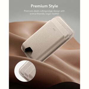 ESR รุ่น Magnetic Wallet Boost (HaloLock) - ที่เก็บบัตรติดหลังมือถือ - สี Desert Titanium