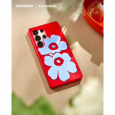 Marimekko รุ่น Case IML - เคส Galaxy S25 Ultra - สี Red/Blue