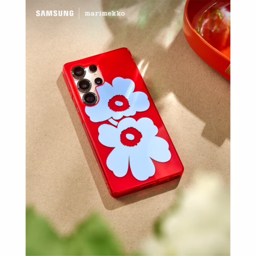 Marimekko รุ่น Case IML - เคส Galaxy S25 Ultra - สี Red/Blue