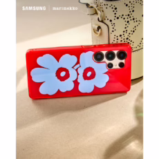 Marimekko รุ่น Case IML - เคส Galaxy S25 Ultra - สี Red/Blue