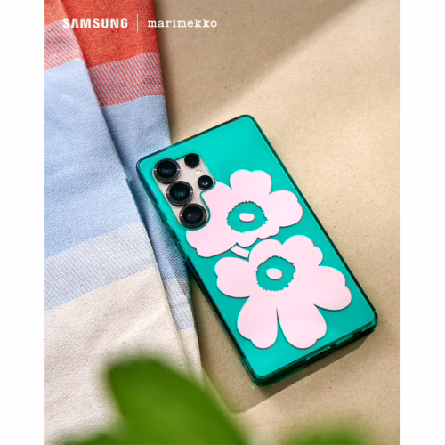 Marimekko รุ่น Case IML - เคส Galaxy S25 Ultra - สี Pink/Green