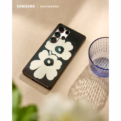 Marimekko รุ่น Case IML - เคส Galaxy S25 Ultra - สี Beige/Black