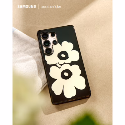 Marimekko รุ่น Case IML - เคส Galaxy S25 Ultra - สี Beige/Black