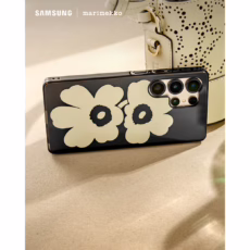 Marimekko รุ่น Case IML - เคส Galaxy S25 Ultra - สี Beige/Black