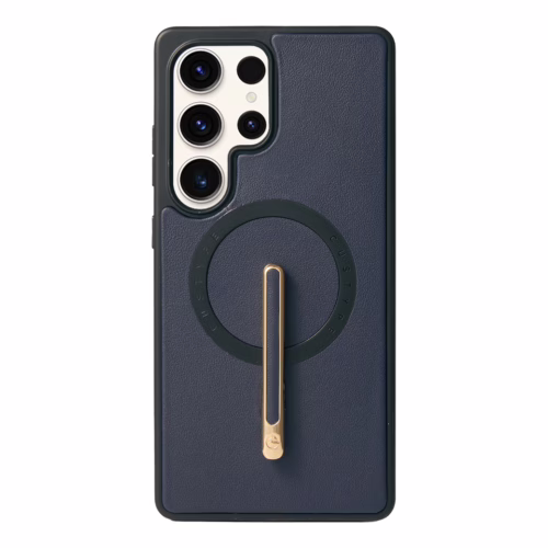 Custype รุ่น Magnetic Wireless Charging Phone Case With Single Pole Stand - เคส Galaxy S25 Ultra - สี Blue