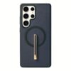 Custype รุ่น Magnetic Wireless Charging Phone Case With Single Pole Stand - เคส Galaxy S25 Ultra - สี Blue