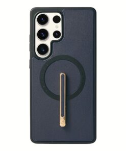 Custype รุ่น Magnetic Wireless Charging Phone Case With Single Pole Stand - เคส Galaxy S25 Ultra - สี Blue