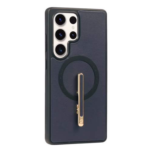 Custype รุ่น Magnetic Wireless Charging Phone Case With Single Pole Stand - เคส Galaxy S25 Ultra - สี Blue
