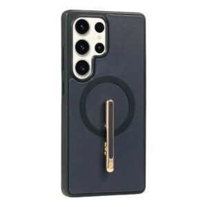 Custype รุ่น Magnetic Wireless Charging Phone Case With Single Pole Stand - เคส Galaxy S25 Ultra - สี Blue