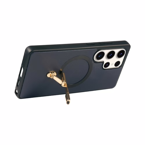 Custype รุ่น Magnetic Wireless Charging Phone Case With Single Pole Stand - เคส Galaxy S25 Ultra - สี Blue