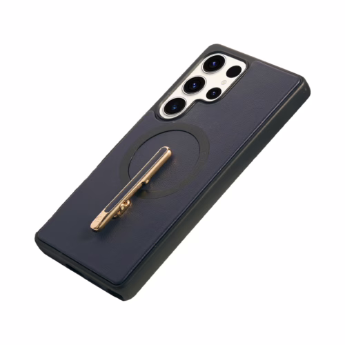 Custype รุ่น Magnetic Wireless Charging Phone Case With Single Pole Stand - เคส Galaxy S25 Ultra - สี Blue