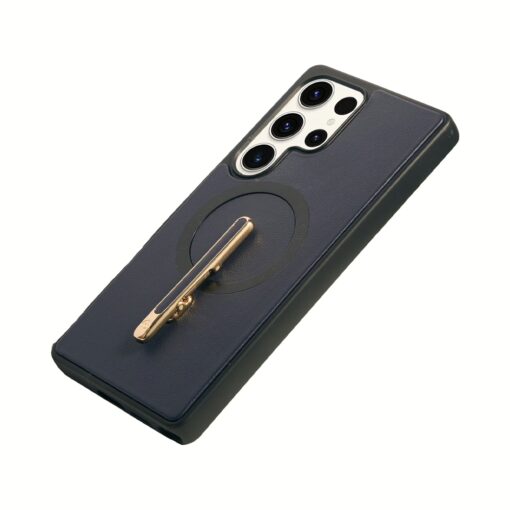 Custype รุ่น Magnetic Wireless Charging Phone Case With Single Pole Stand - เคส Galaxy S25 Ultra - สี Blue - Image 4