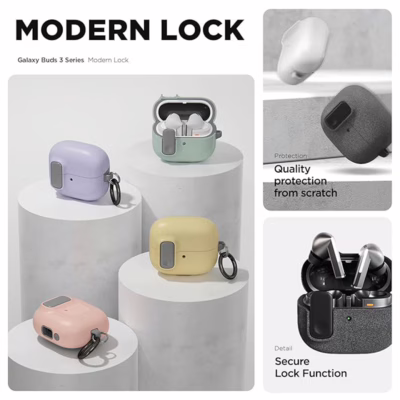 VRS รุ่น Modern Lock - เคส Galaxy Buds 3/ 3 Pro - สี Lemonade Yellow